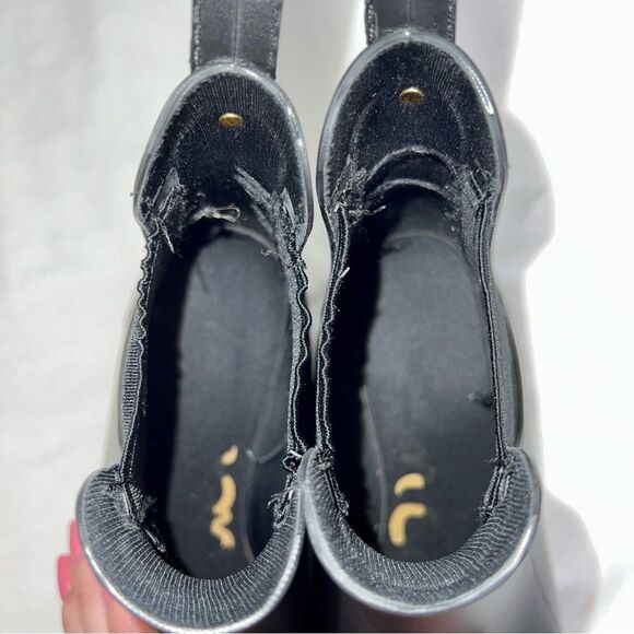 SAM EDELMAN Tinsley Matte Chelsea Rain Booties Boots Black Size 8 - Picture 10 of 10